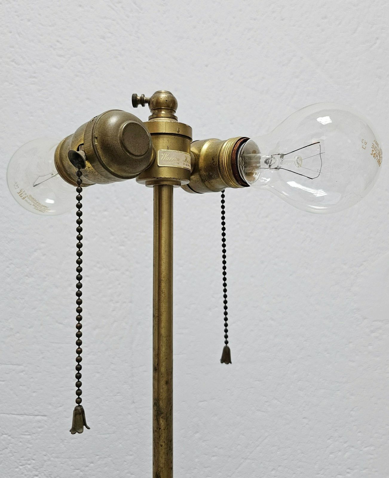 Rare Mid Century Modern Large Ceramic Table Lamp By Warren Kessler New York Done In Ceramics And Mahogany // Made In USA In 1950s photo buy
