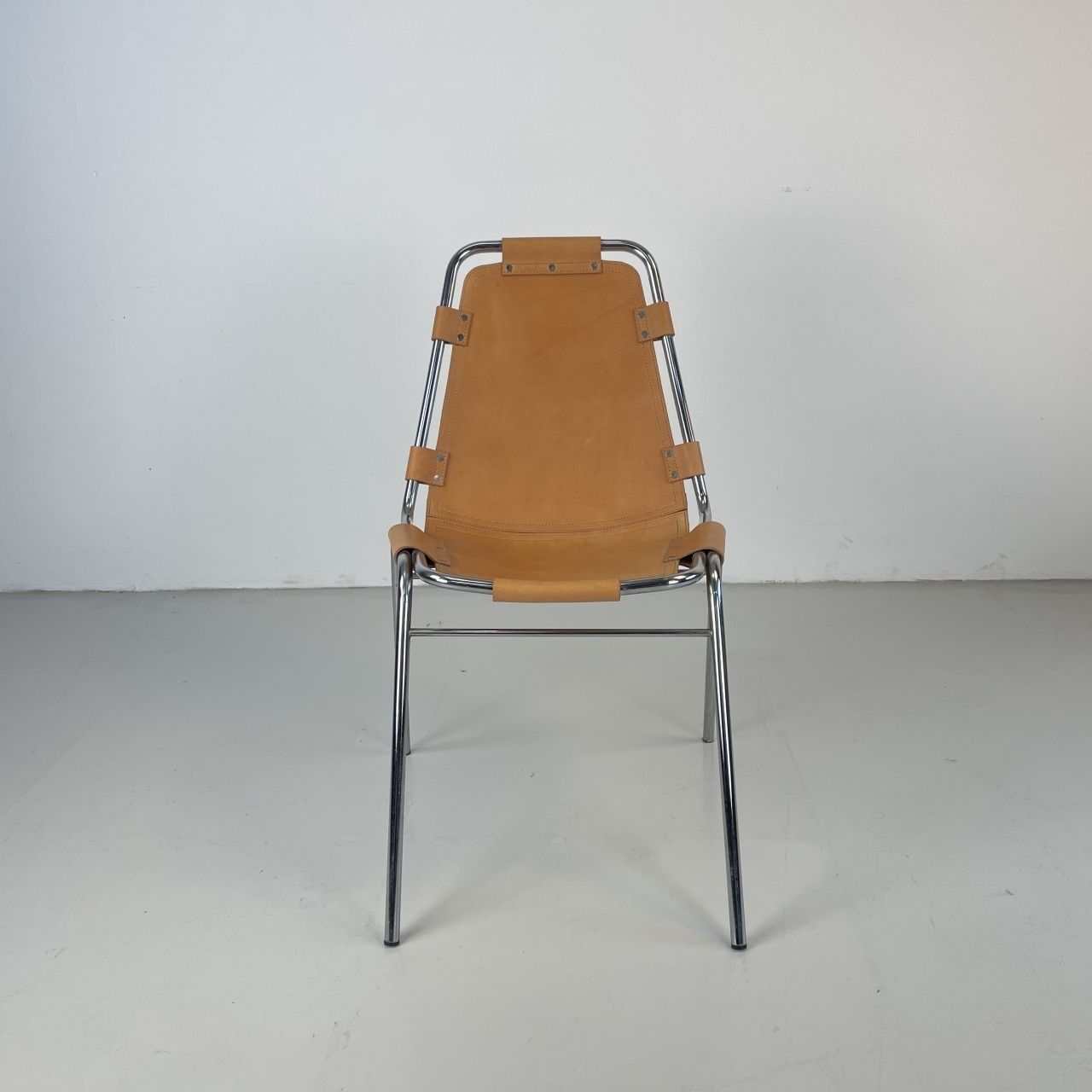 1960s Brown Leather Charlotte Perriand Les Arcs Chair photo furniture