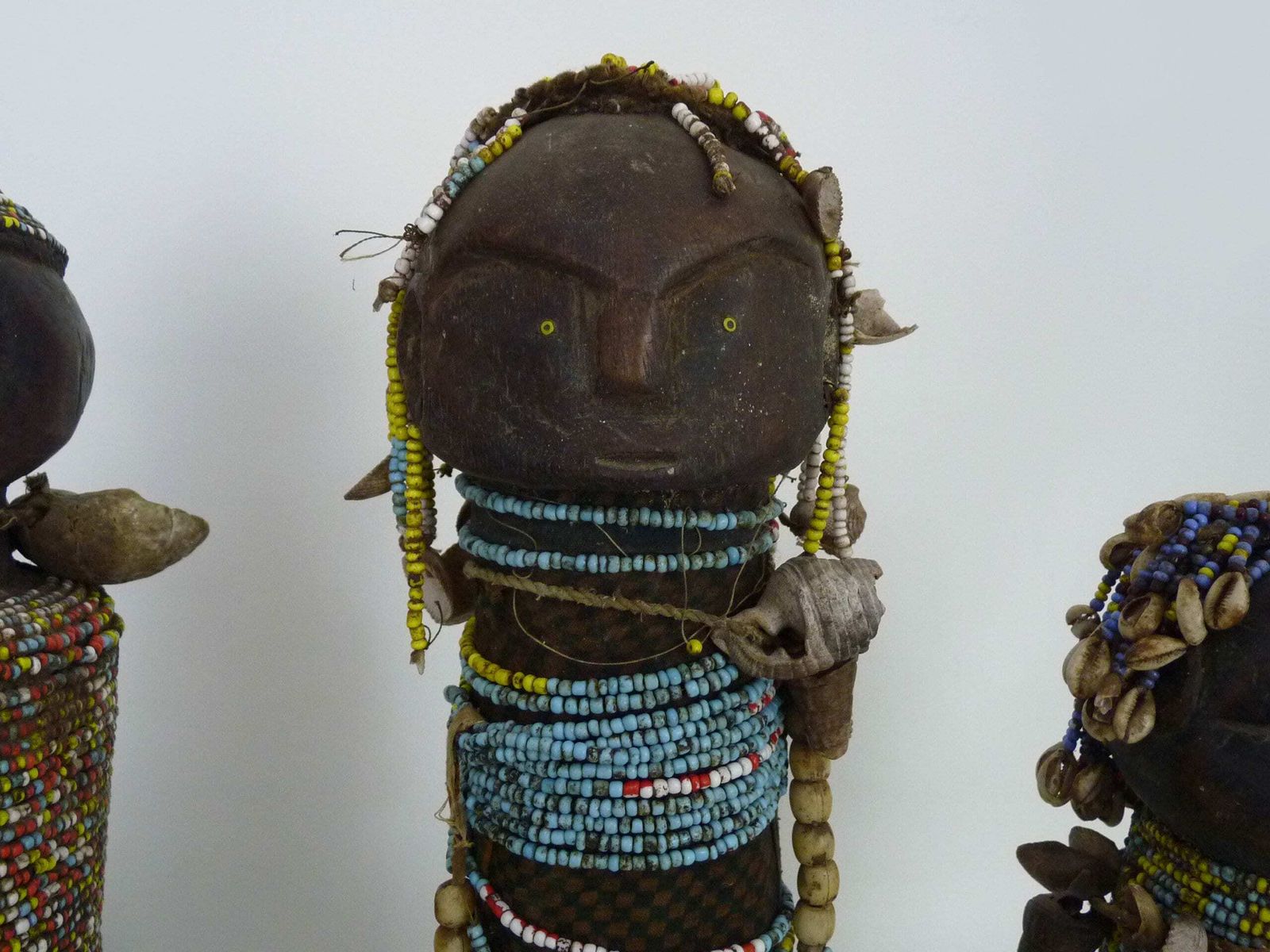 3 Namji Dowayo Poppen, Nigeria/Kameroen. Afrikaanse Kraalpoppen. Tribale Kunst photo 921.0