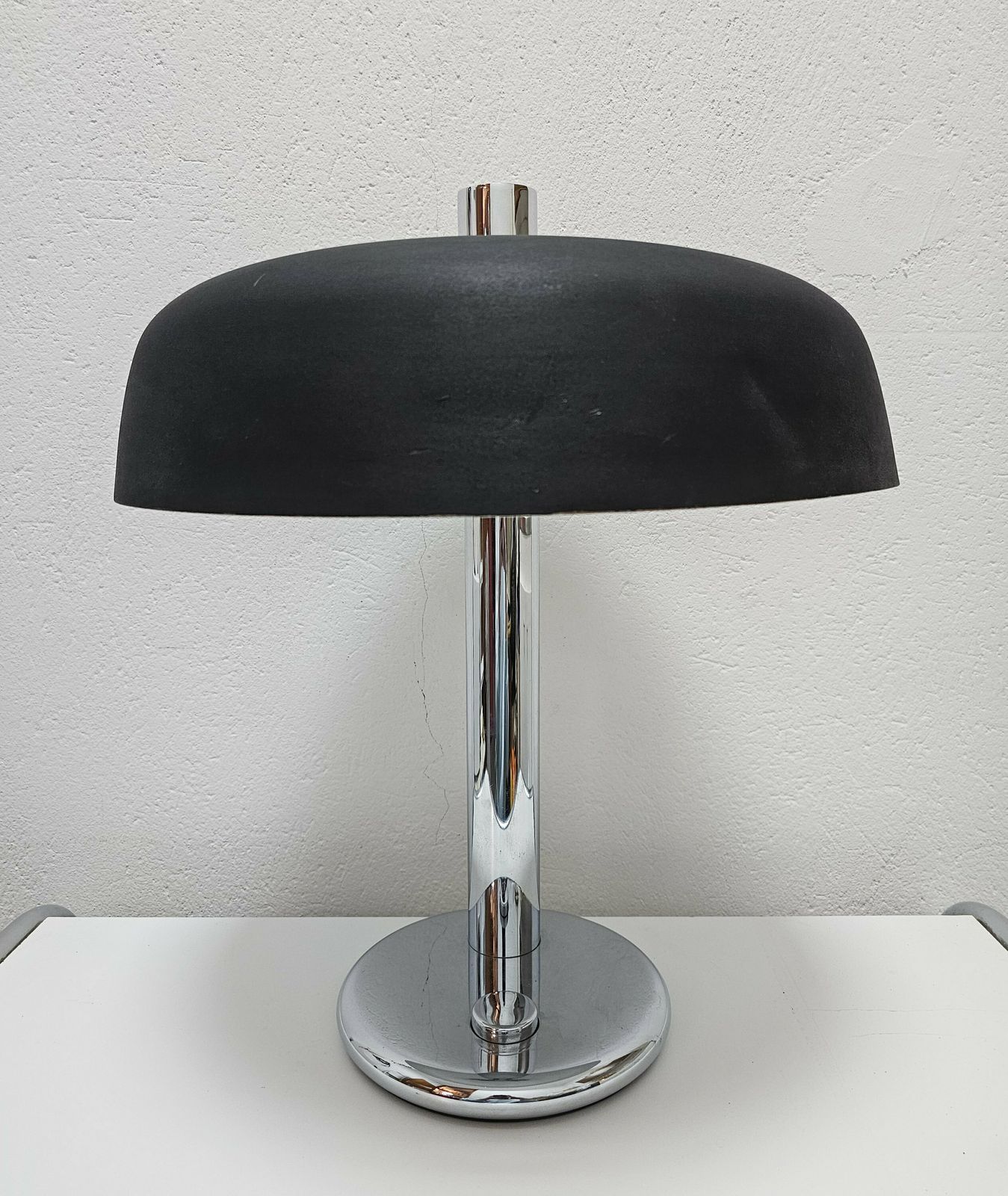 Bauhaus Style Table Lamp Model 7603 Designed By Heinz Pfaender For Hillebrand // Made In Germany In 1967 photo for sale