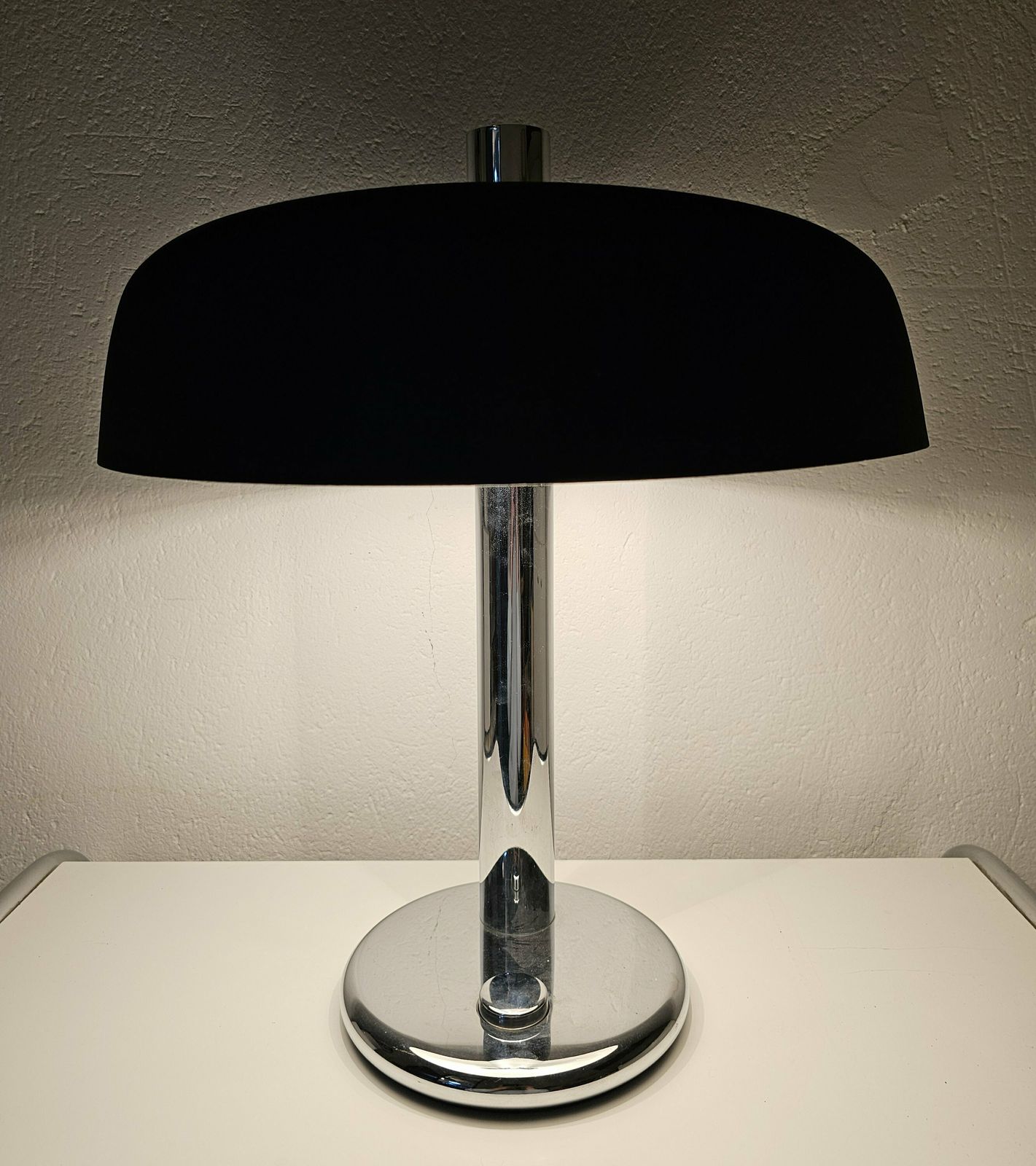 Bauhaus Style Table Lamp Model 7603 Designed By Heinz Pfaender For Hillebrand // Made In Germany In 1967 photo Lighting
