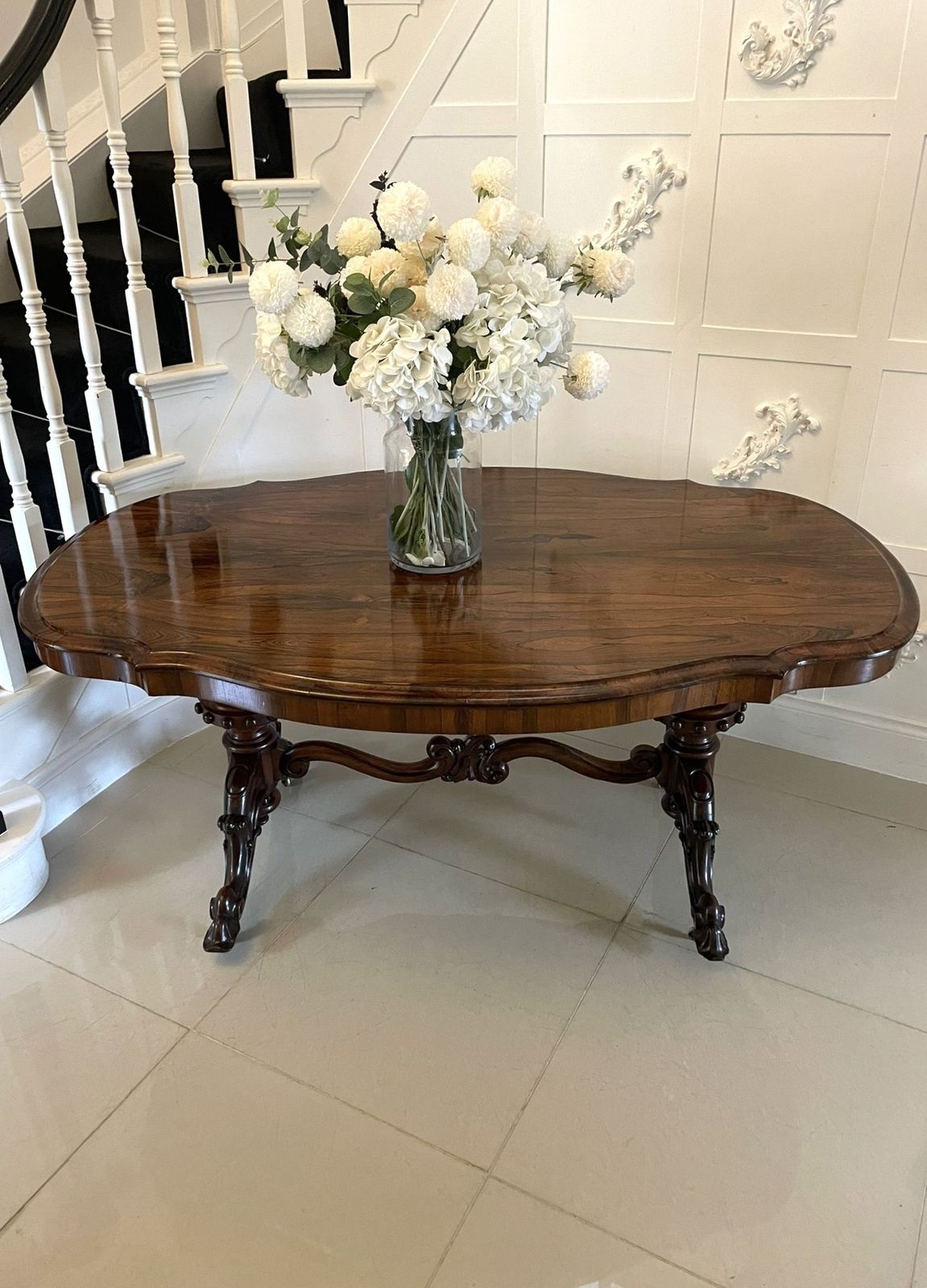 Outstanding Quality Large Antique 19th Century Rosewood Dining Table photo buy