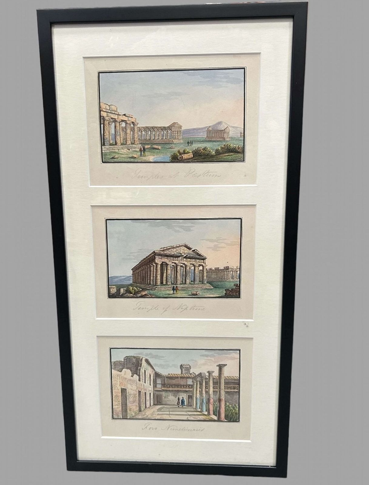 A Wonderful Set Of Six Intricate Italian Watercolours Of Landmarks photo 1950.0