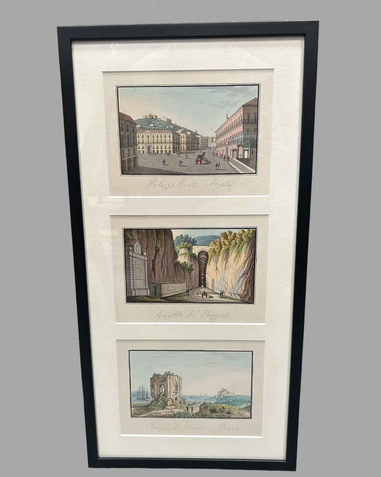A Wonderful Set Of Six Intricate Italian Watercolours Of Landmarks photo vinterior