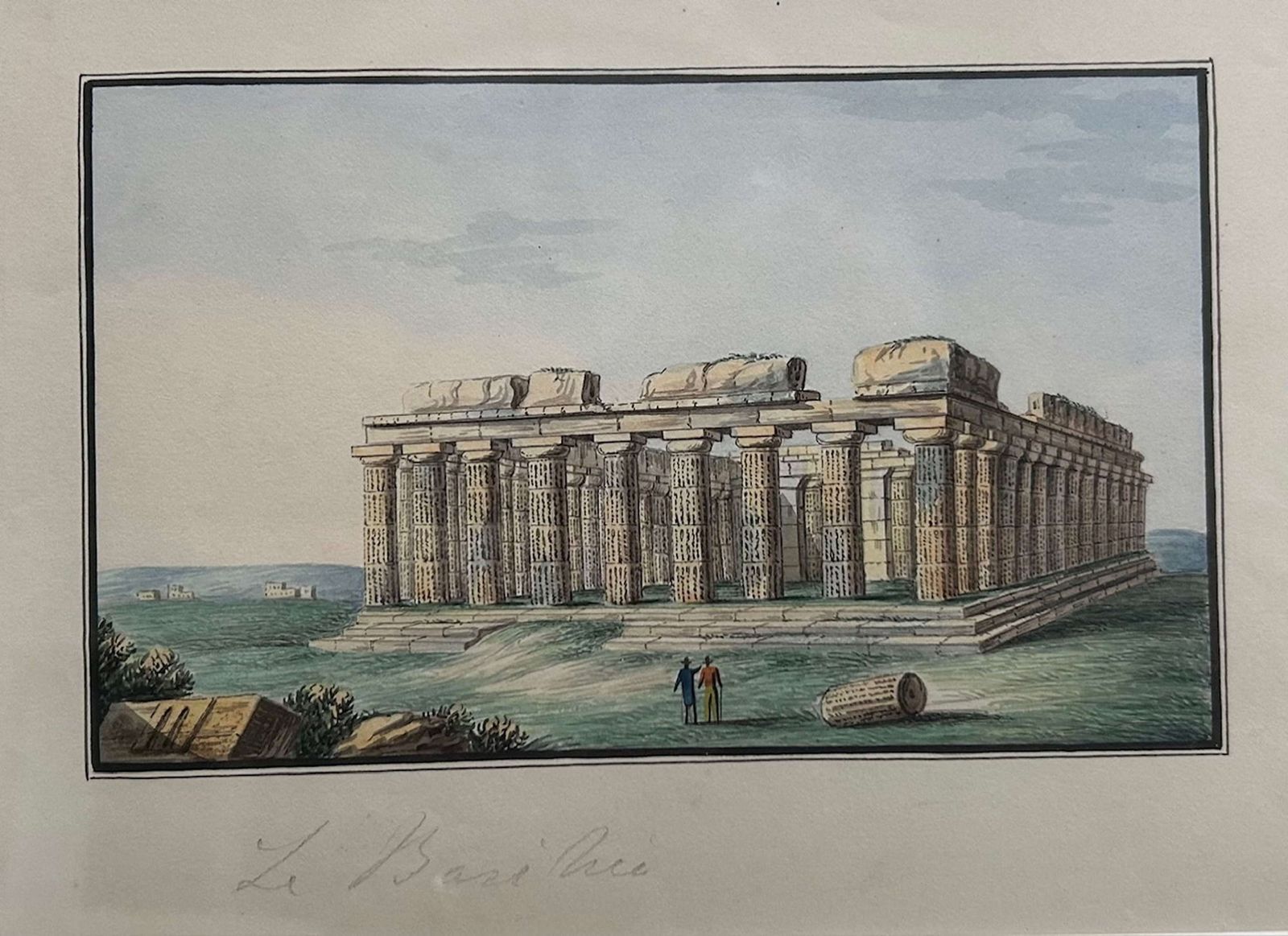 photo vinterior A Wonderful Set Of Six Intricate Italian Watercolours Of Landmarks