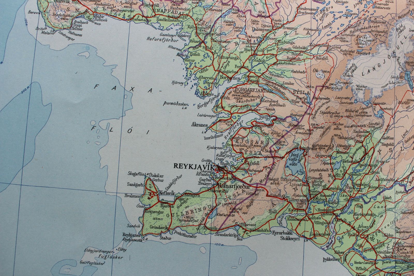Large Map Of Iceland With Insets Of Spitsbergen, Jan Mayen And Bear Island photo 125.0