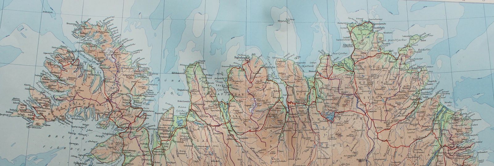Large Map Of Iceland With Insets Of Spitsbergen, Jan Mayen And Bear Island photo buy