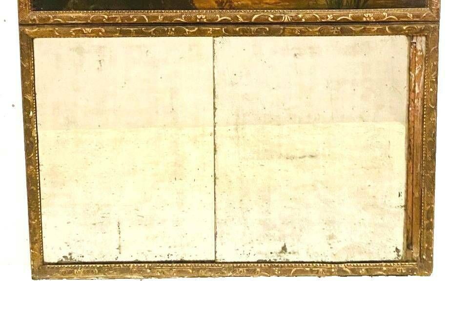 1703.87 Louis XV Style Trumeau In Carved Wood 19th Century photo