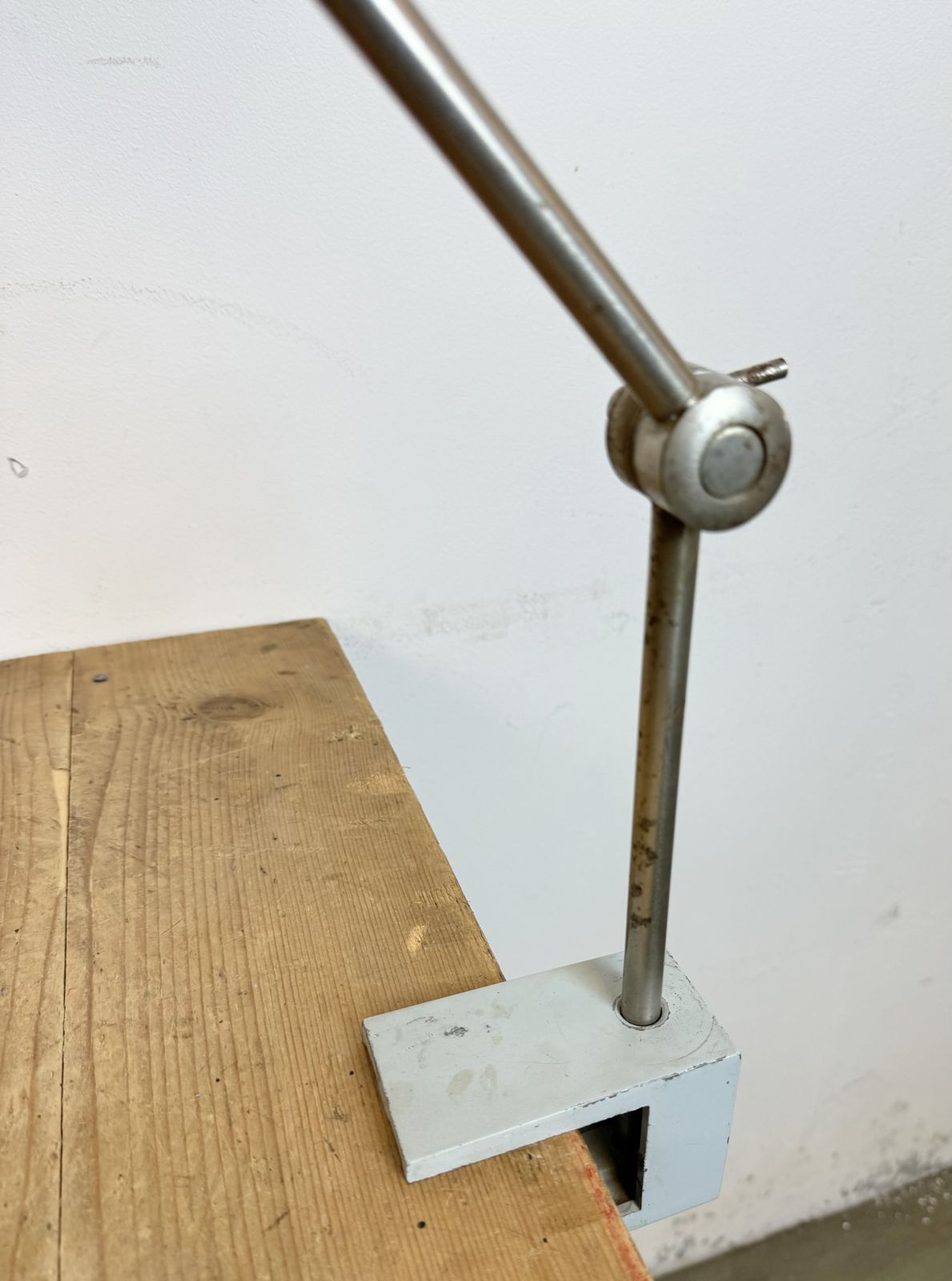 149.0 Grey Industrial Factory Office Desk Lamp From Elektrosvit, 1970s photo