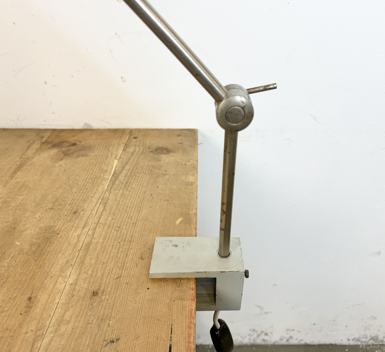 photo buy Grey Industrial Factory Office Desk Lamp From Elektrosvit, 1970s