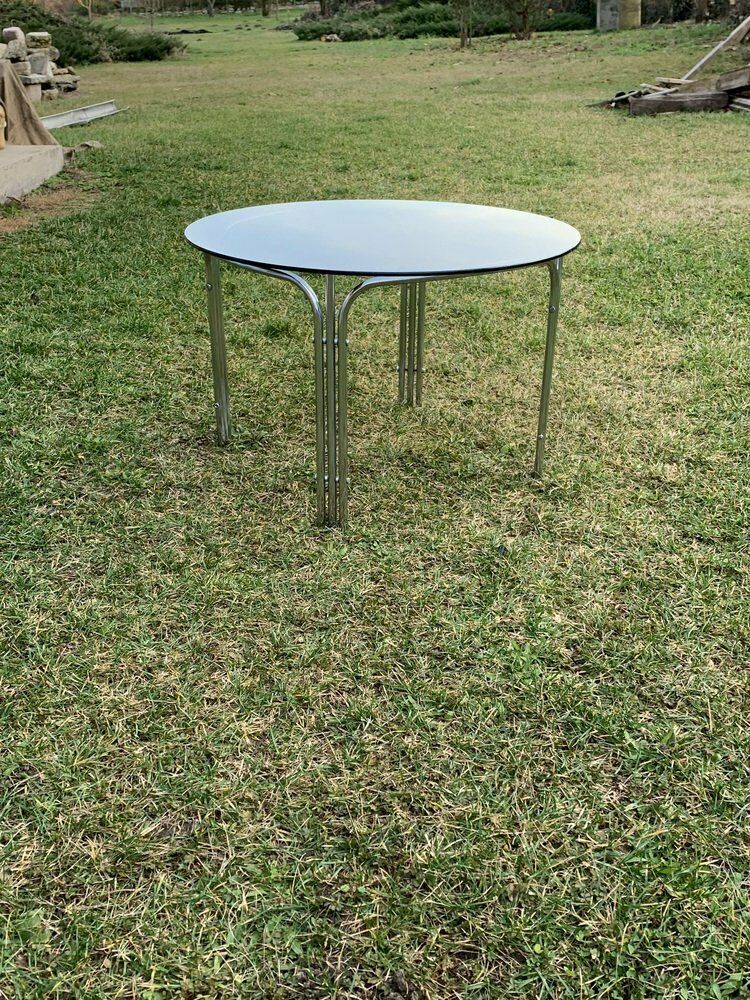 Mid Century Tubular Chrome Coffee Table, 1960s photo Furniture