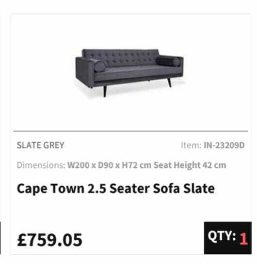 David Phillips 2.5 Seater Sofa   Like New photo furniture