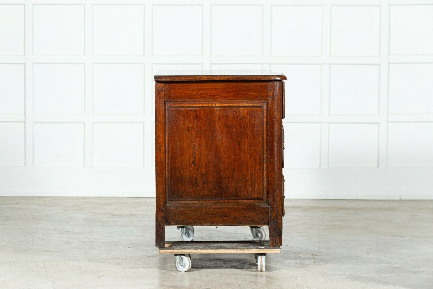 18thc Provincial Louis XV Fruitwood Serpentine Commode photo buy