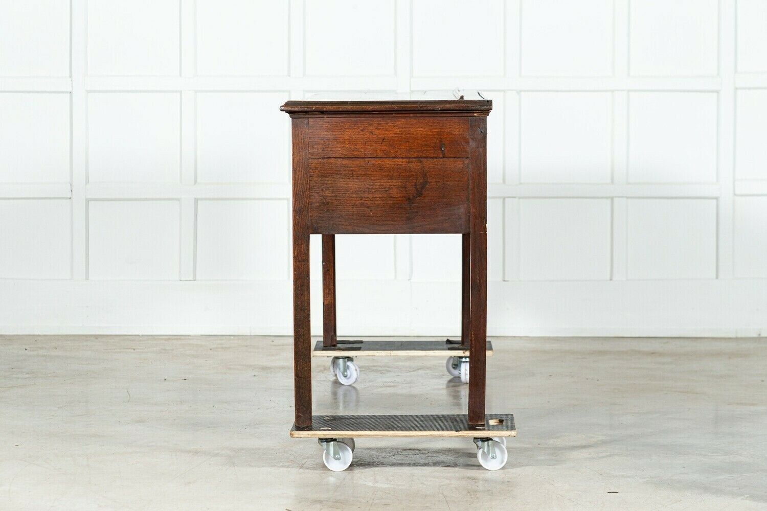 19thc English Oak Dresser Base photo vintage