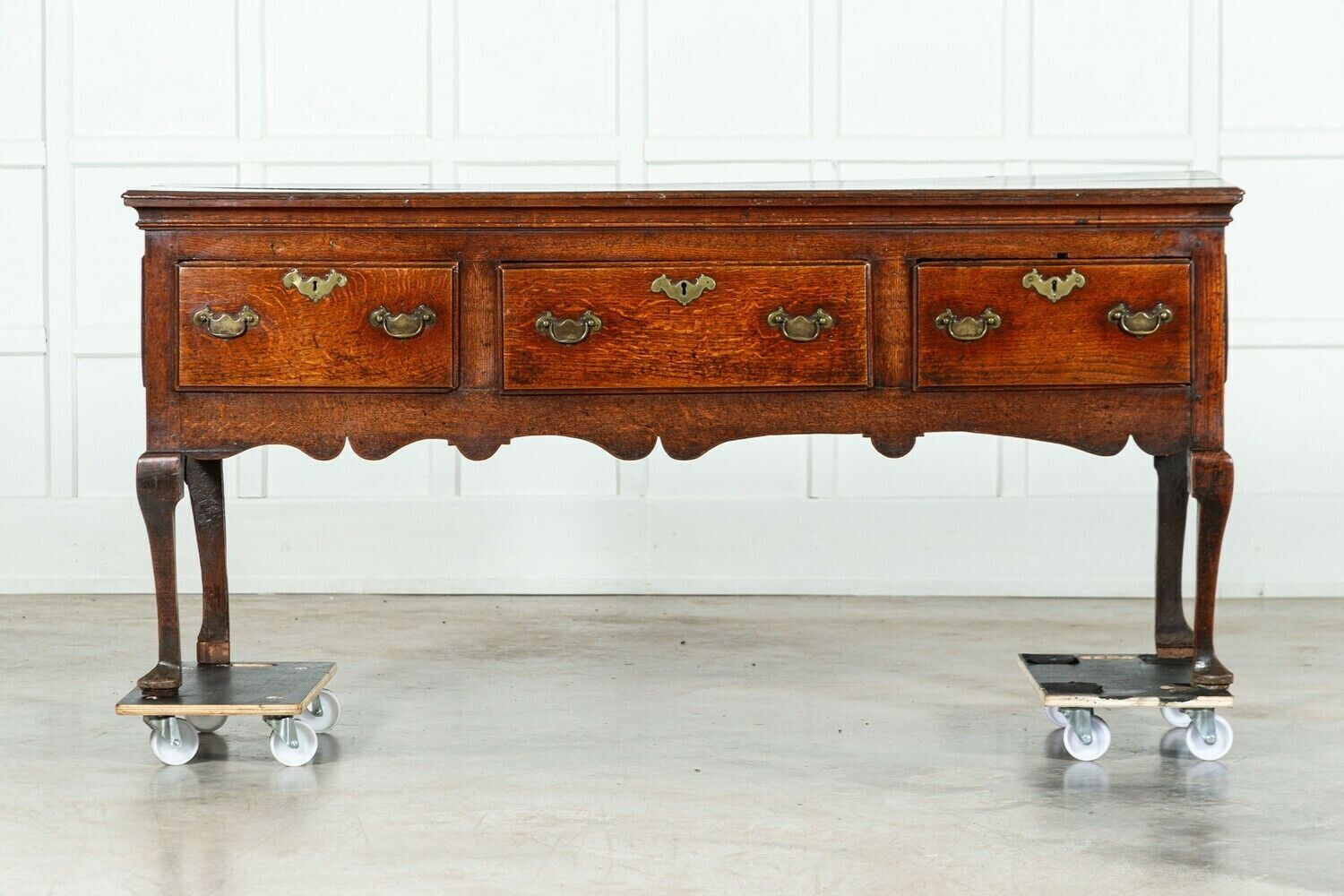 19thc English Oak Dresser Base