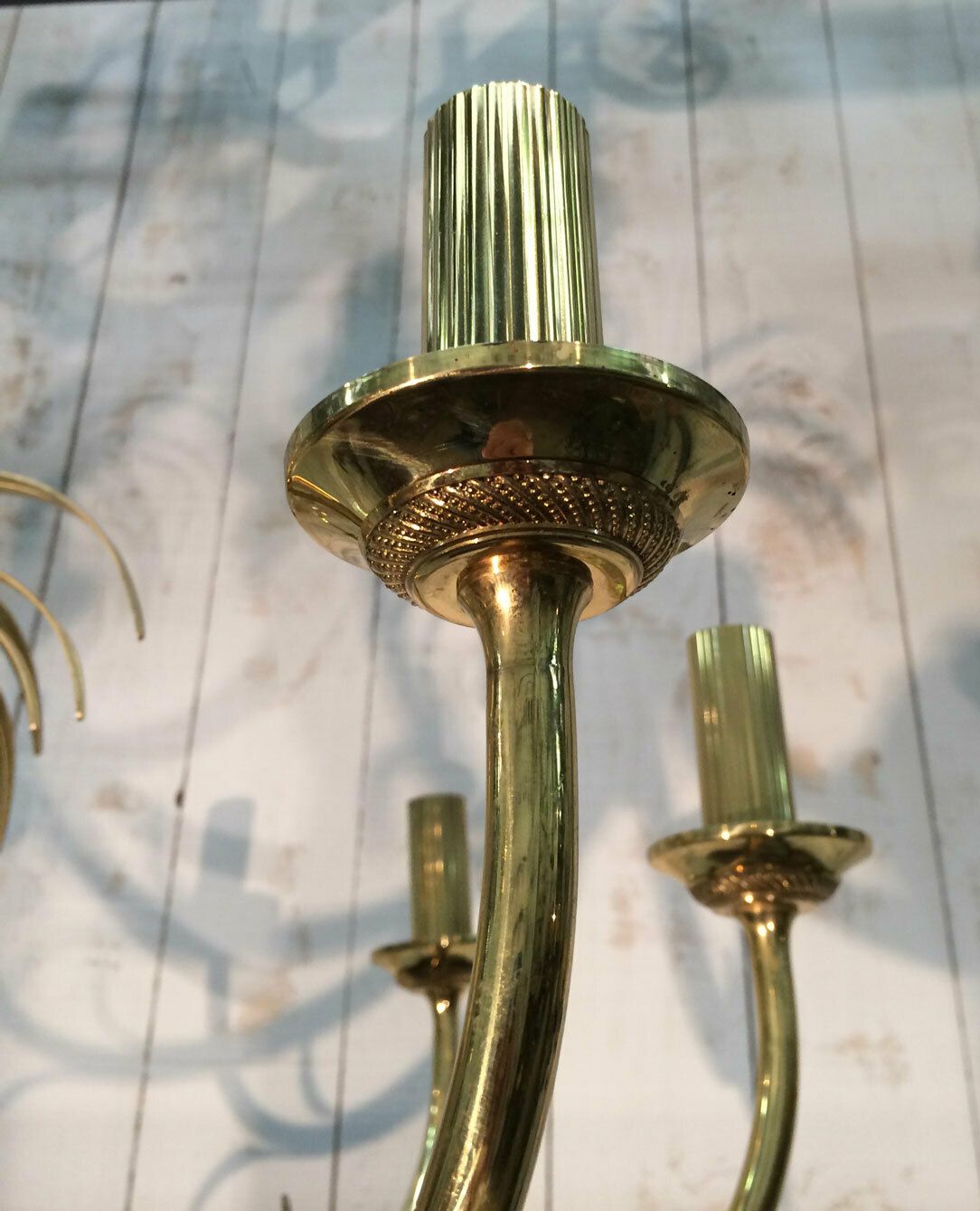 Pineapple Chandelier In Brushed Metal And Gold Metal In The Taste Of Maison Charles photo buy