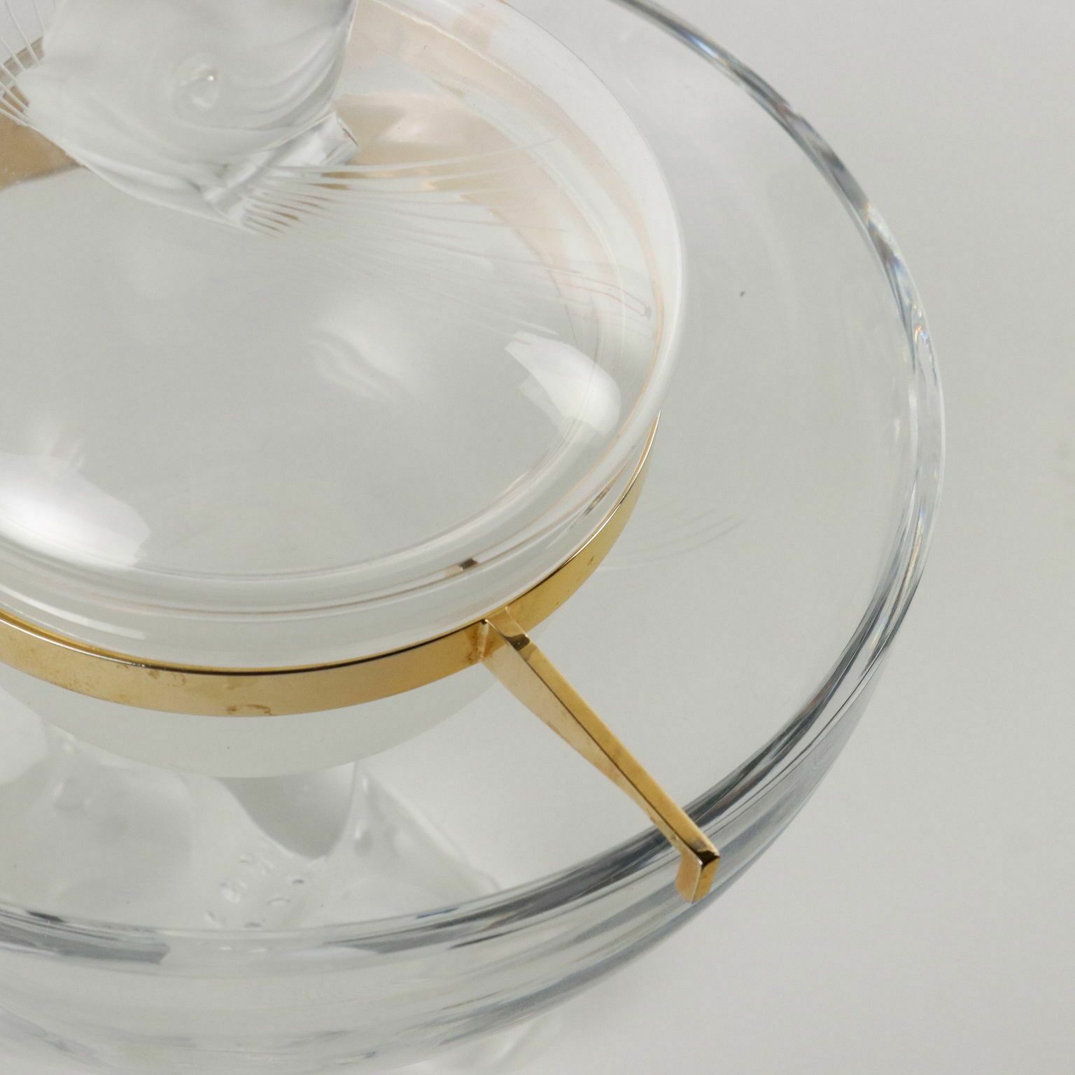 Lalique Caviar Cup Crystal France XX Century photo 2540.0