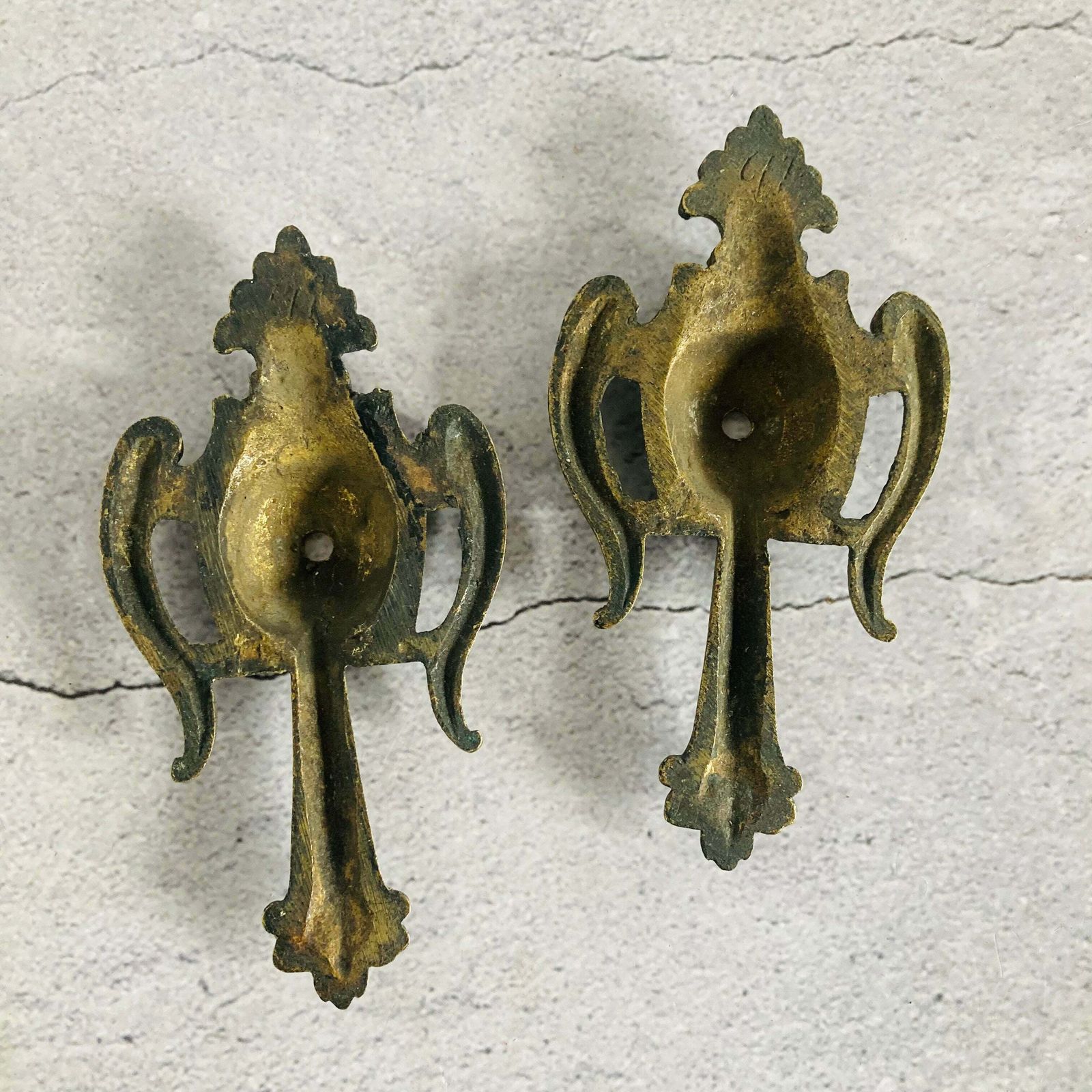Antique Decorative Salvage Bronze Plaque photo furniture