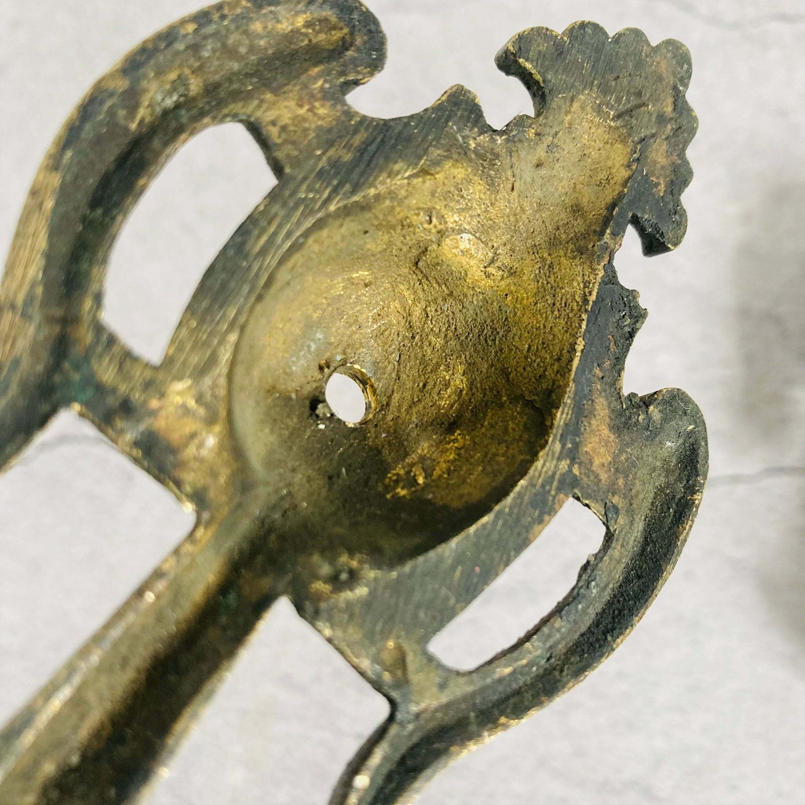 Antique Decorative Salvage Bronze Plaque photo for sale
