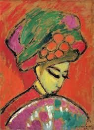 Alexij Von Jawlinsky Wall Art Canvas Print Younge Girl Flowered Hat photo furniture