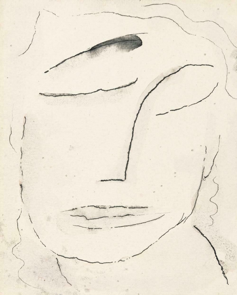 Alexij Von Jawlensky Canvas Wall Sketch Portrait Print photo furniture