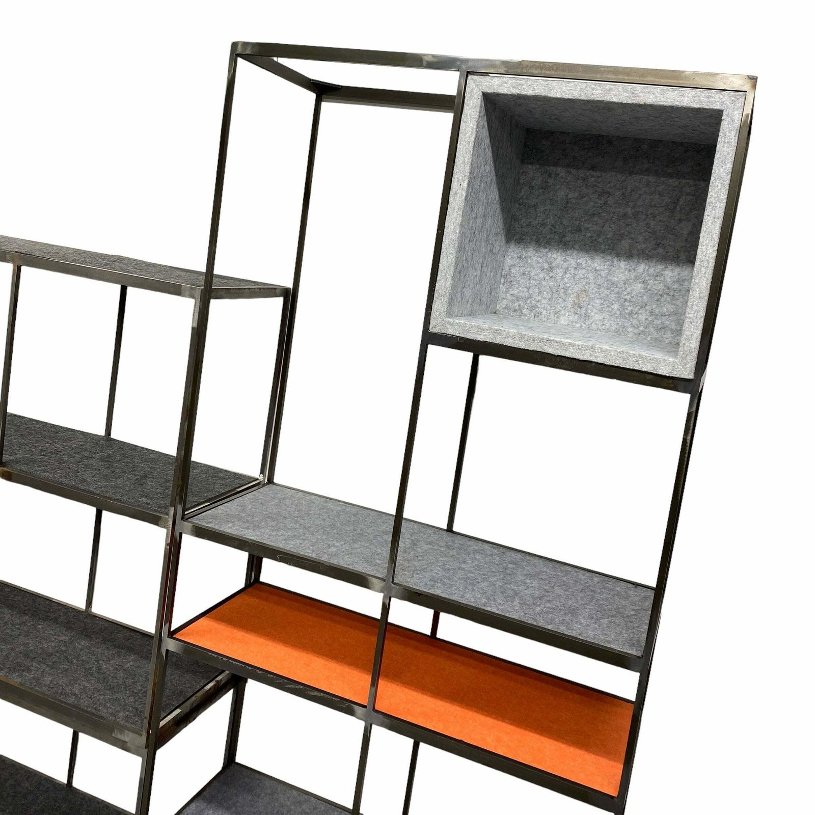 Room Dividers Freestanding Units Shelving Brushed Steel photo 1950.0