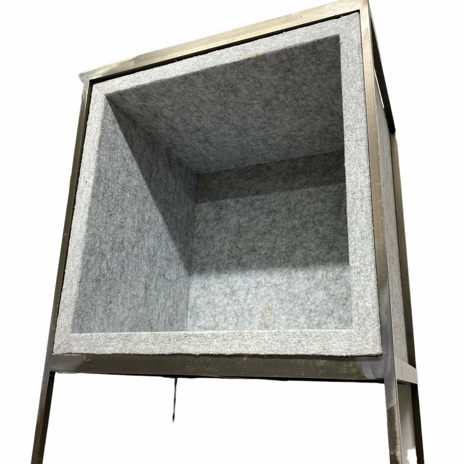 Furniture Room Dividers Freestanding Units Shelving Brushed Steel photo