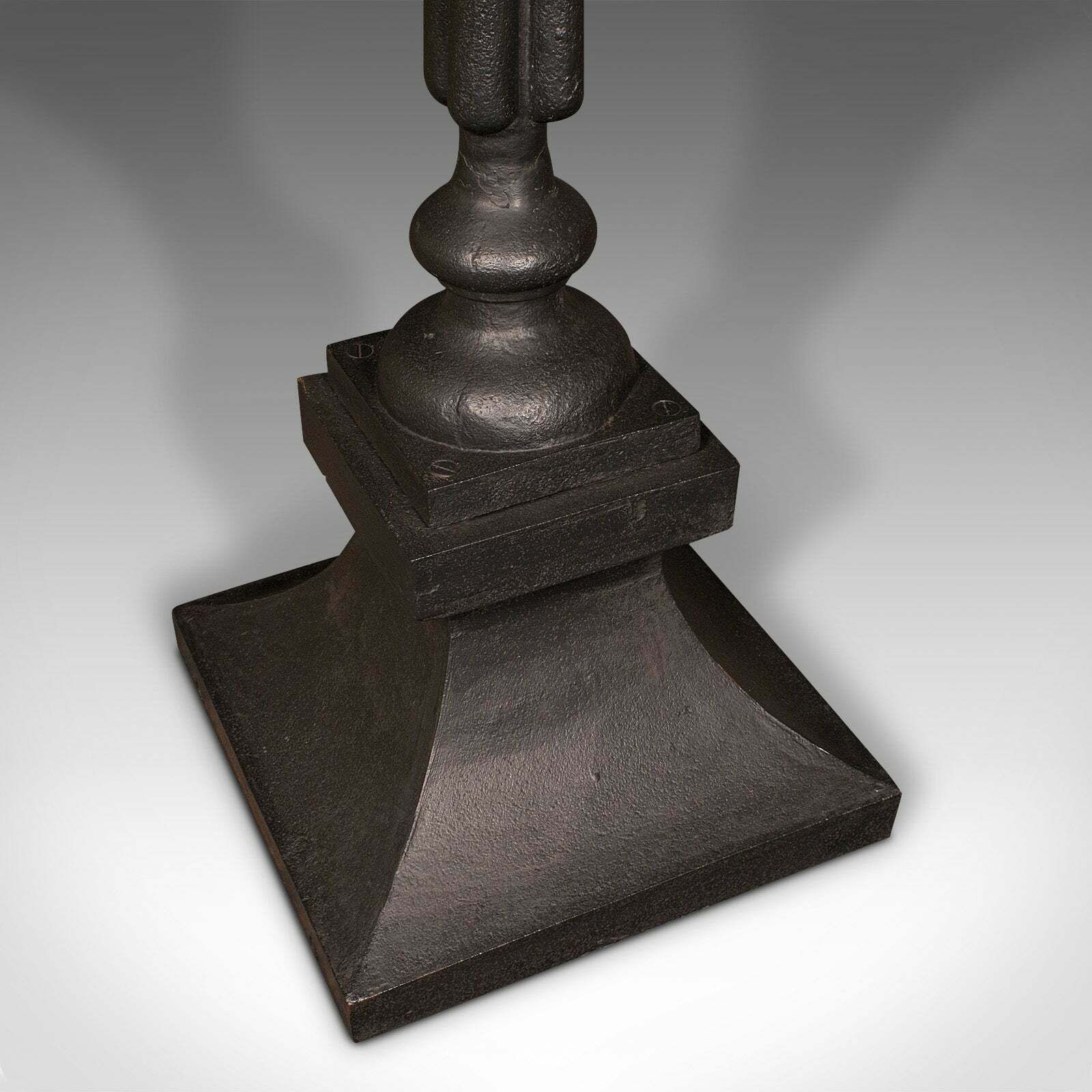 photo for sale Heavy Pair Of Portico Tables, English, Iron, Statuary, Planter Stand, Victorian