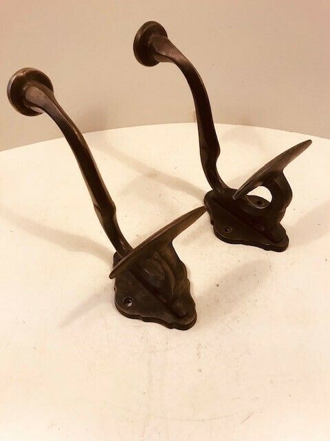 A Fine Pair Of Early C20 Arts And Crafts Coat Hooks