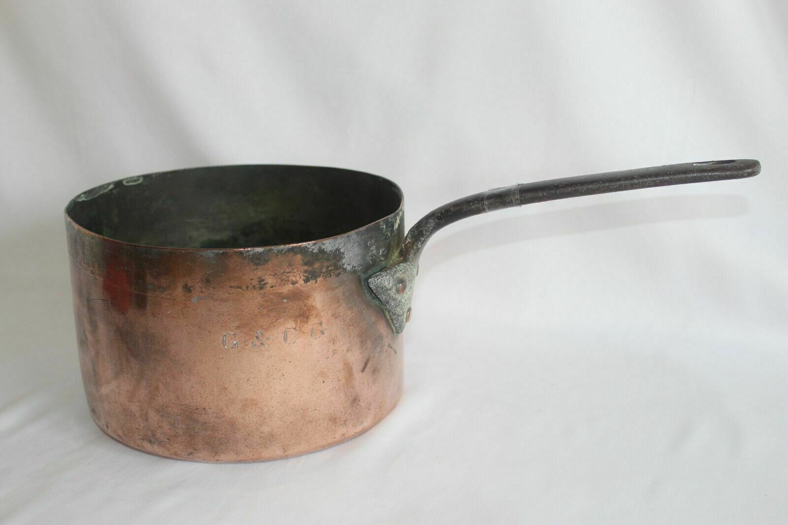 Top Quality Large Professional French Copper Saucepan 'Chomette Favor' G & C G photo vinterior