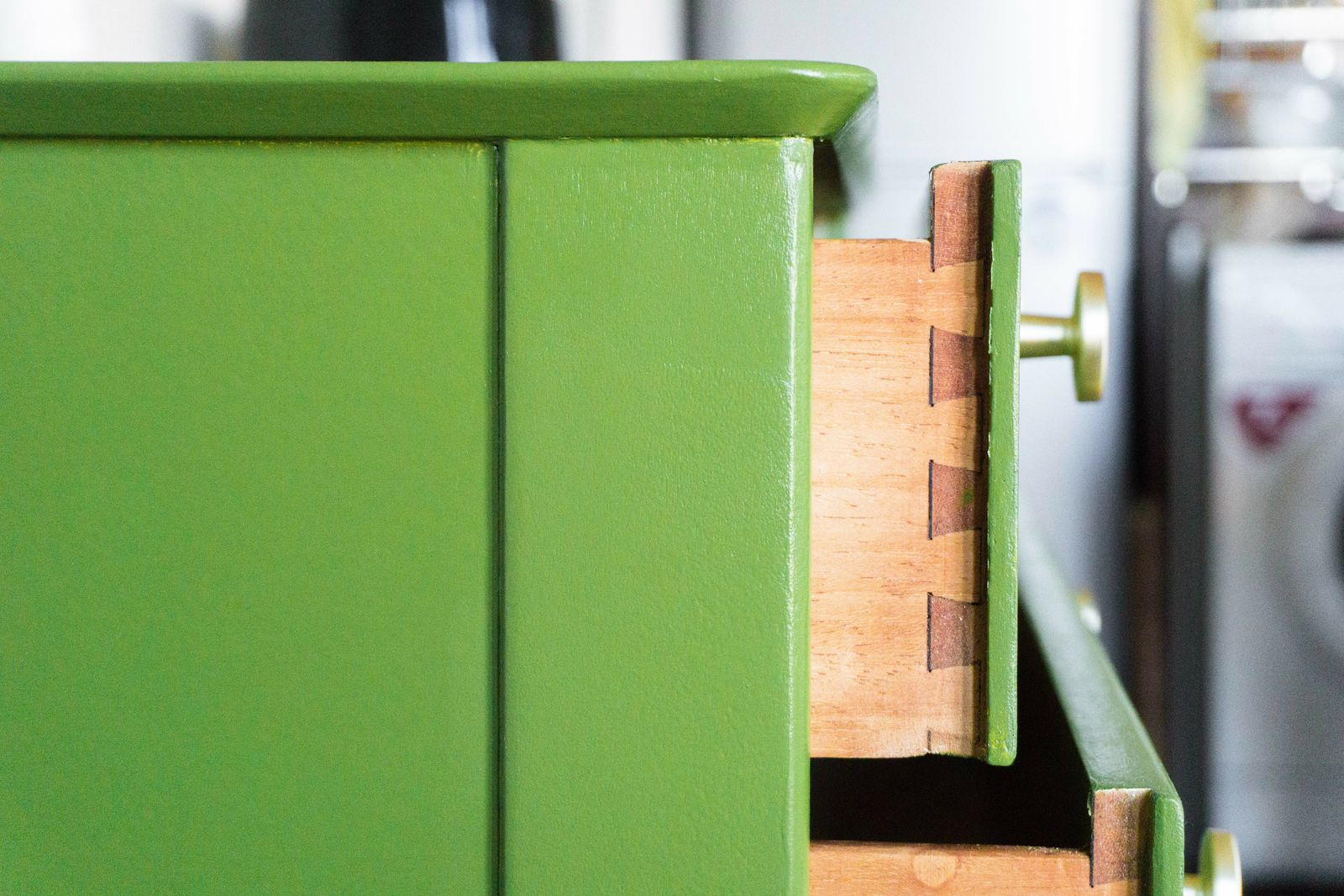 Upcycled Lebus Mid Century Chest Of Drawers   "Amazonian" By @Nooky.Nook.Studio photo vinterior
