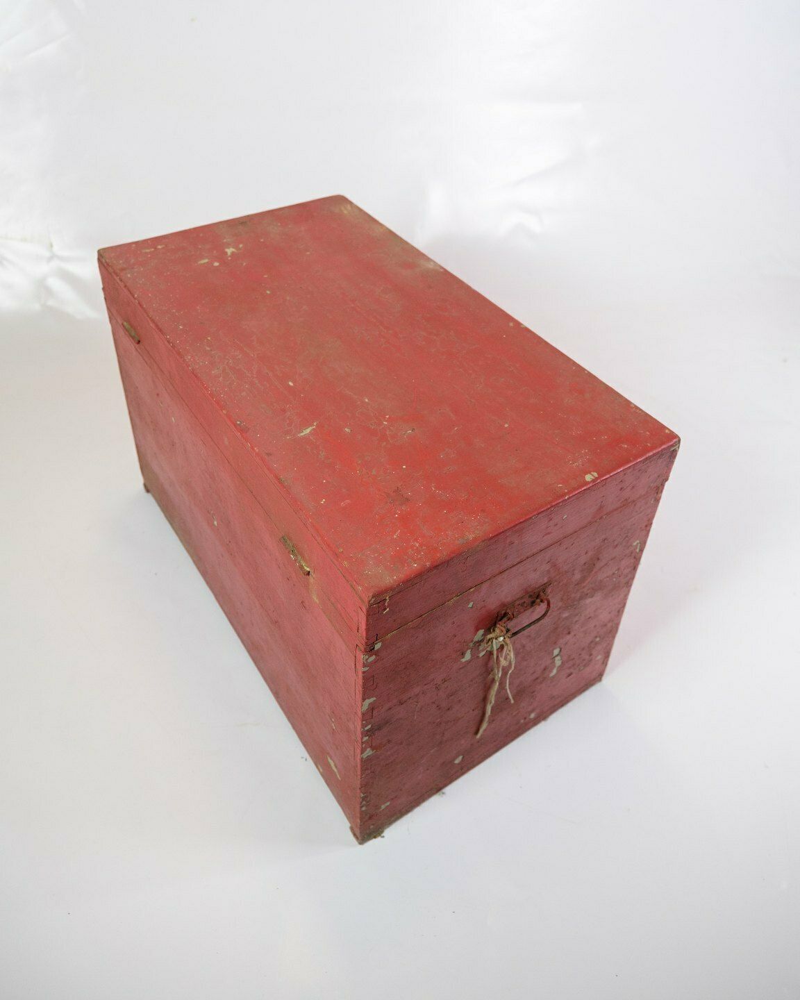 Antique Red Painted Chest  With Storage Space From 1830 photo buy