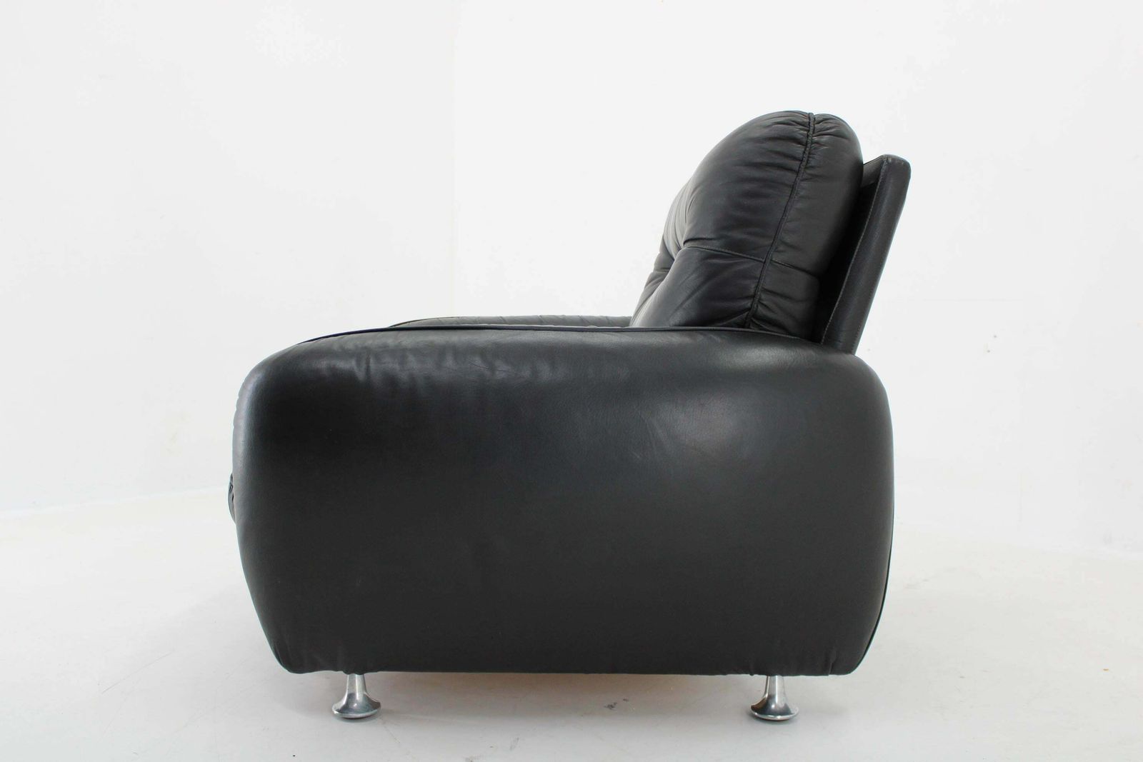 1970s Italian Armchair In Black Leather photo 1208.0