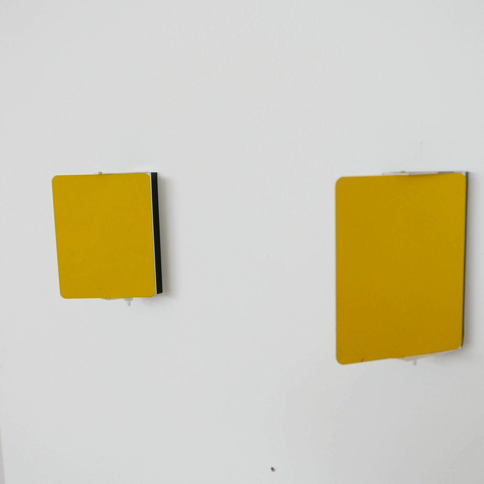 photo furniture Charlotte Perriand Original Yellow Mid Century Wall Lights (3 Available)