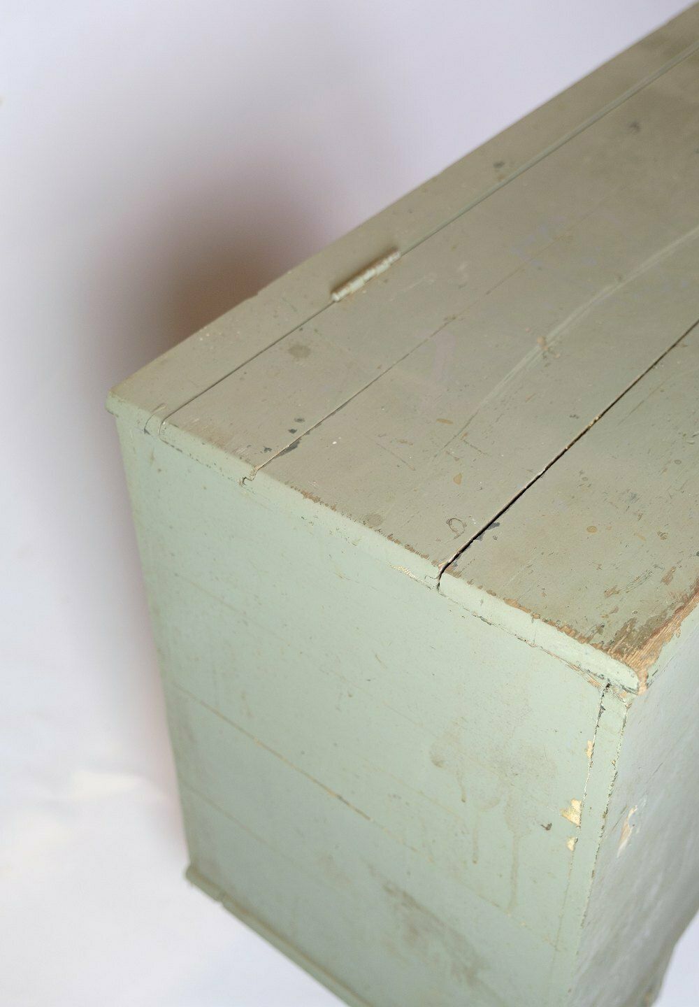 Antique Stoage Chest Grey Painted From 1930s photo furniture