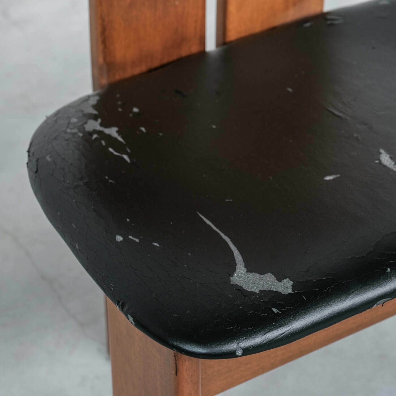 photo for sale Set Of Six 'Africa' Mid Century Italian Dining Chairs By Scarpa