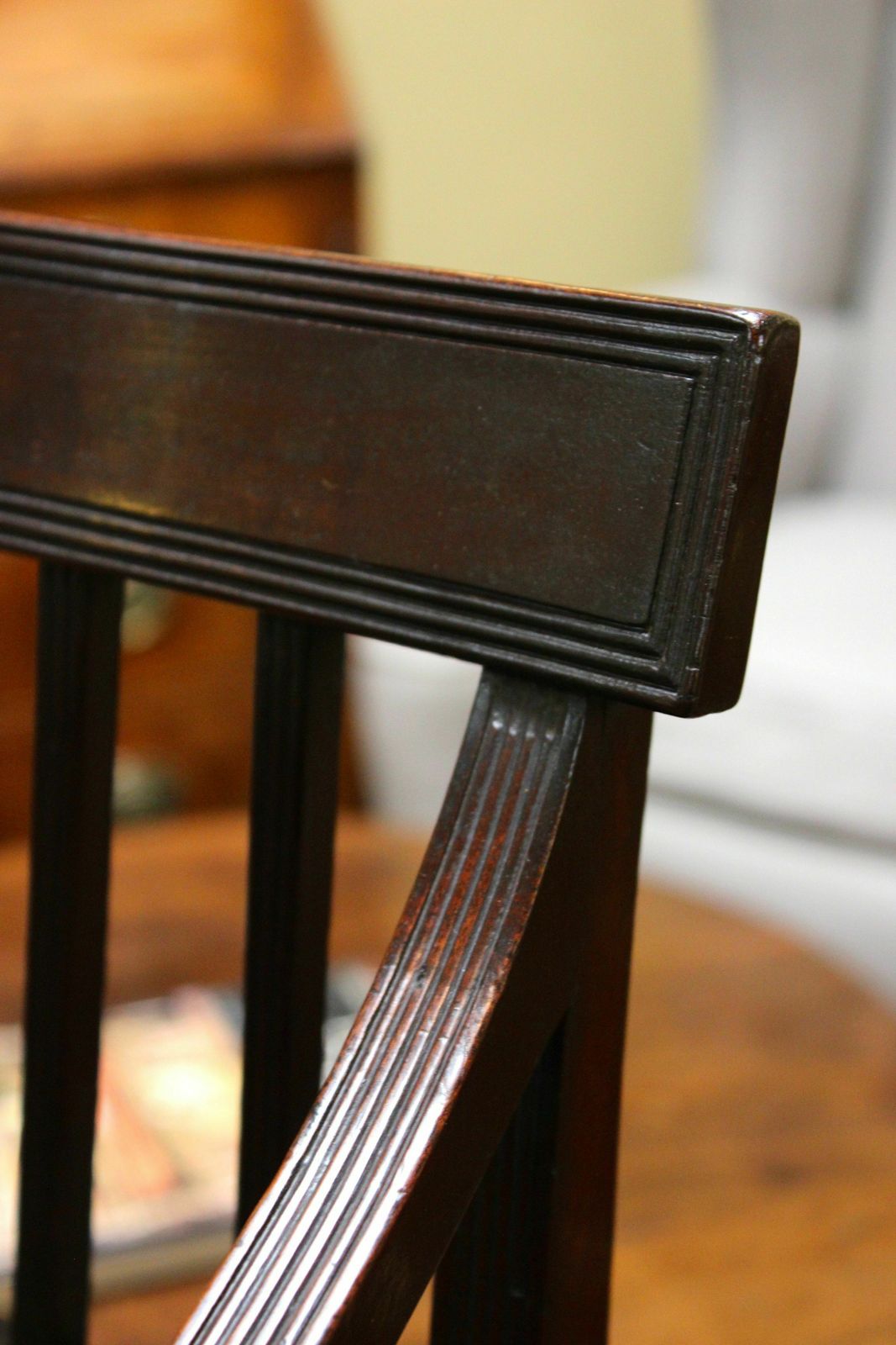 Early 19thc. Mahogany Childs Carver Chair photo for sale