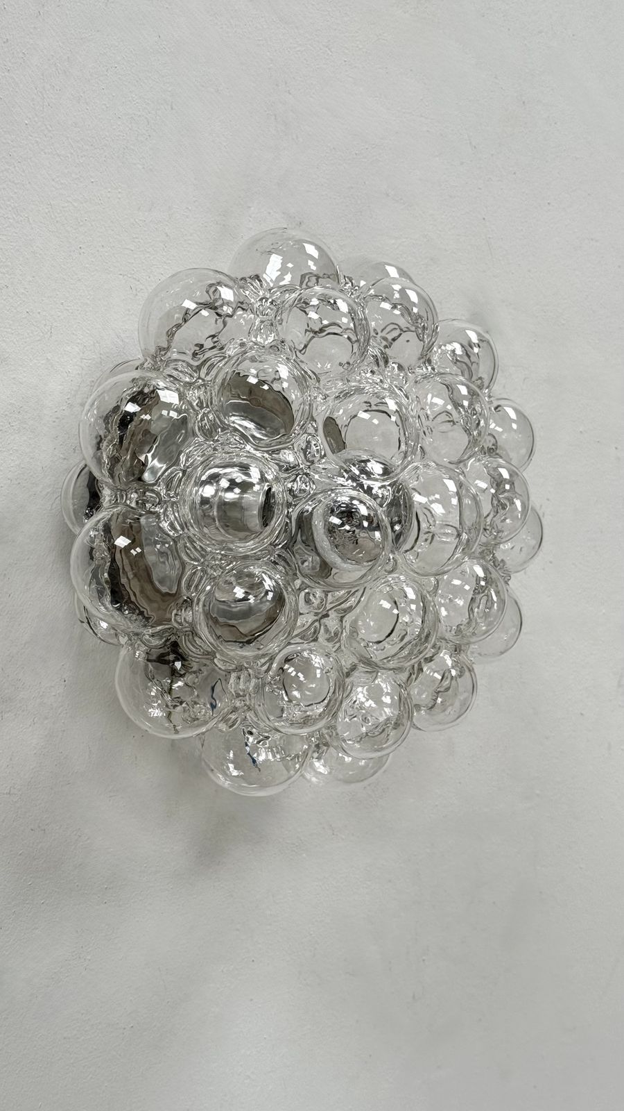 Mid Century Bubble Glass Ceiling Lamp By Helena Tynell For Limburg, Germany 1970si’m
