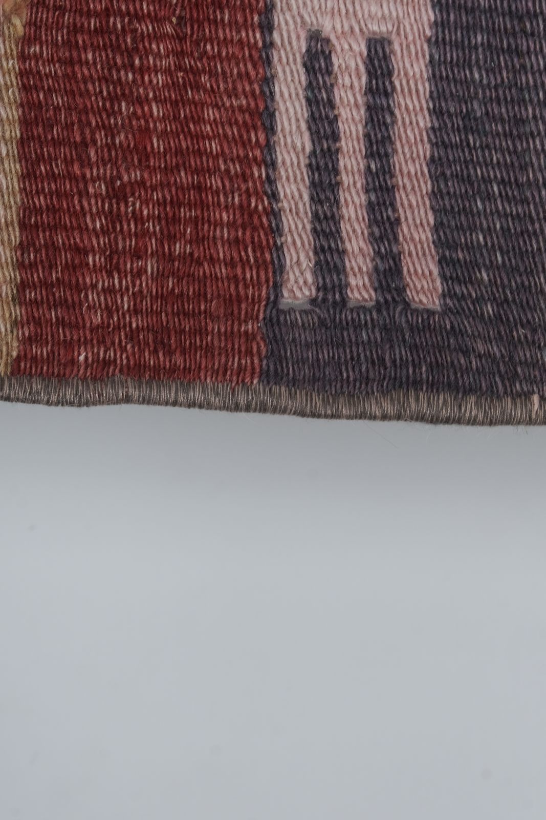 Mid Century Nomadic Wool Anatolian Hall Kilim Runner 2.6' X 10.8' photo vinterior