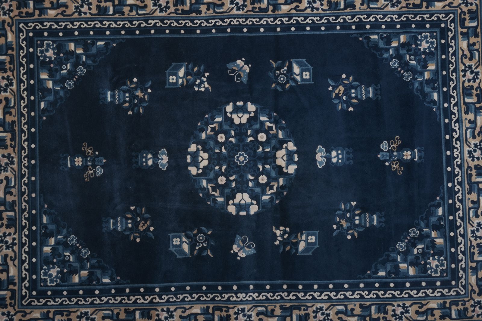 Handknotted Chinese Peking Rug 5'7" X 8'2" photo for sale