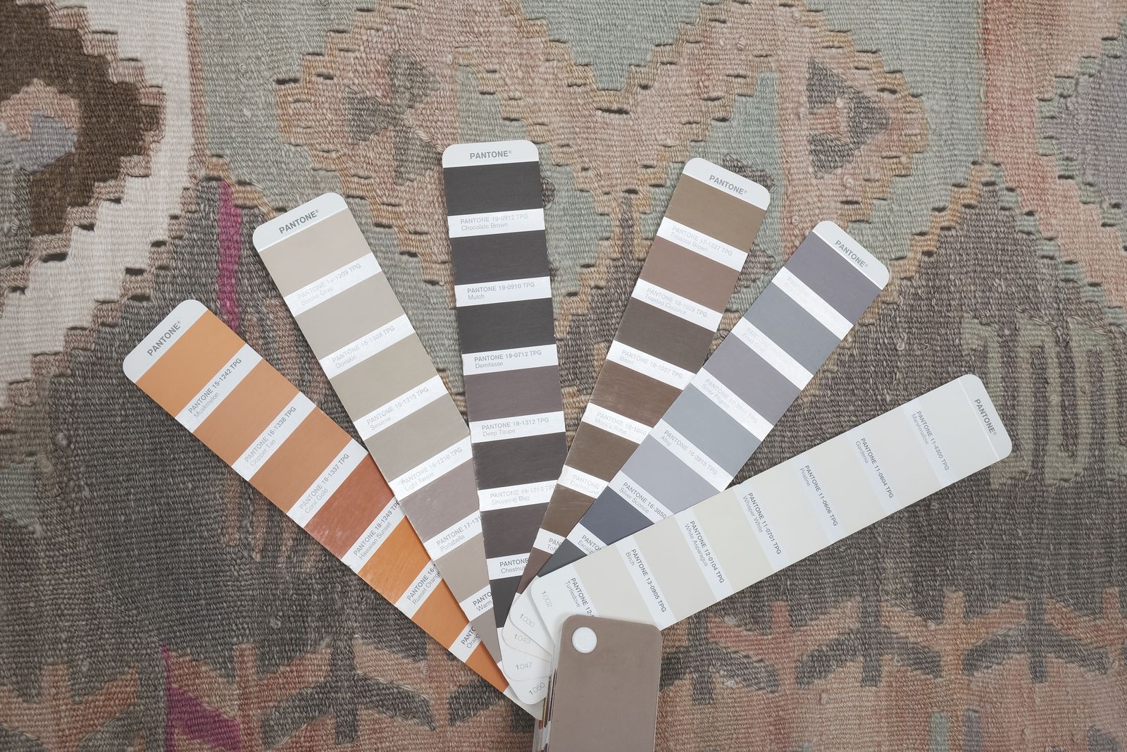 photo furniture 1960s Turkish Pastel Foyer Kilim Runner 4'8'' X 13'9''