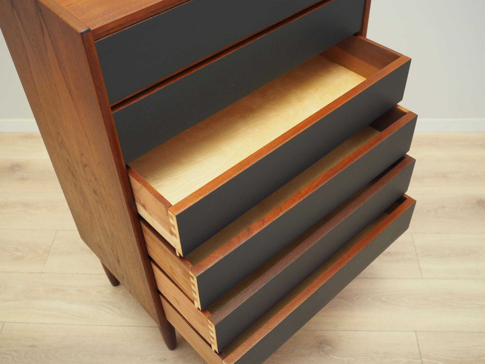 Teak Chest Of Drawers, Danish Design, 1970s, Production: Denmark photo vintage