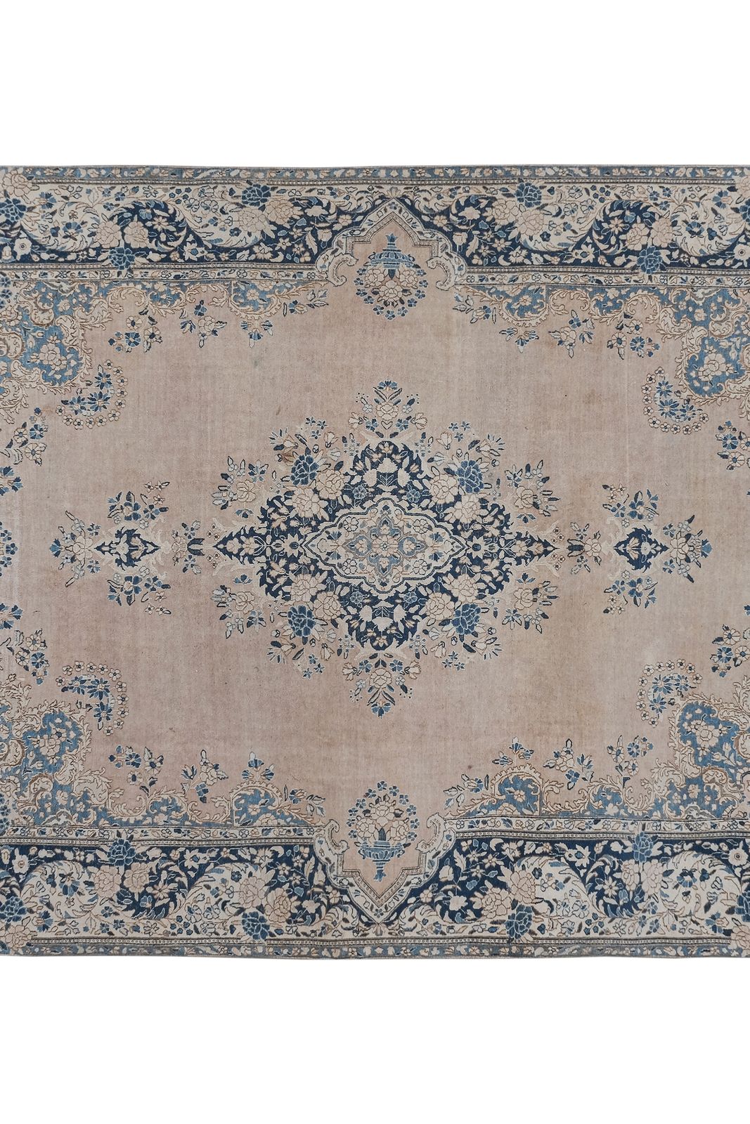 Anatolian Oushak Handwoven Pastel Color Ushak Area Rug photo furniture