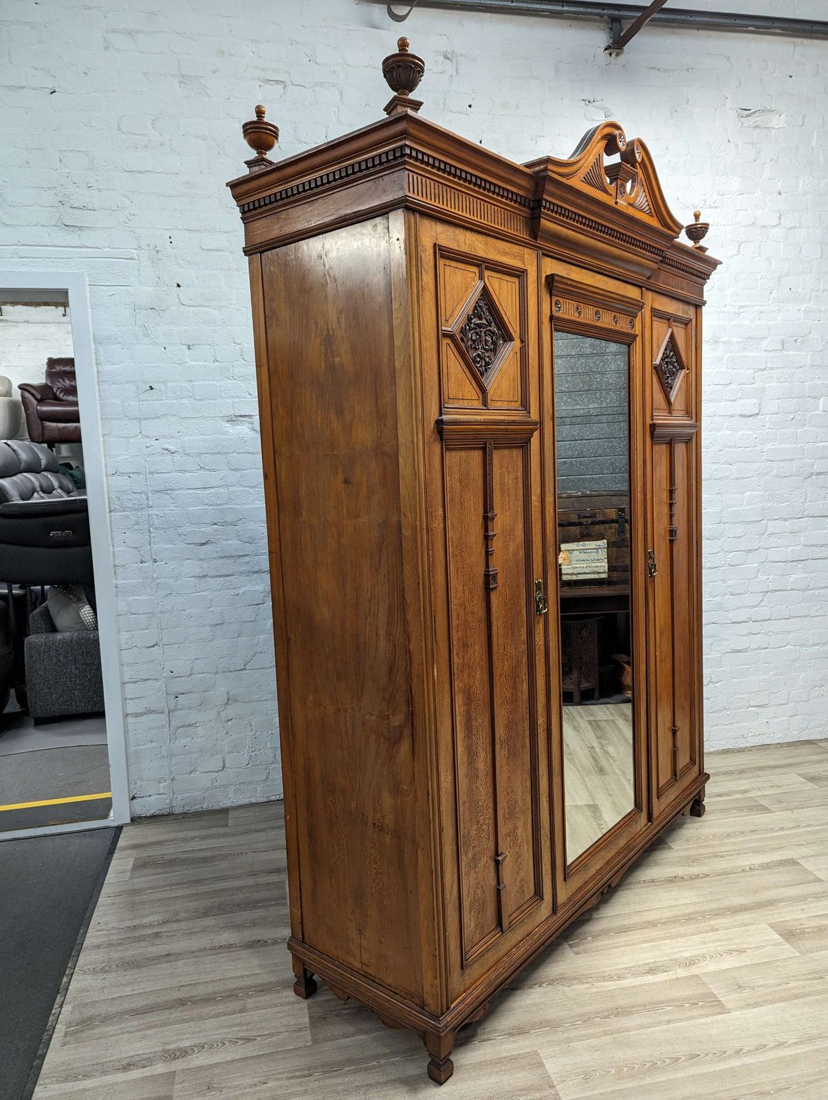 Impressive Ornate Victorian Wardrobe photo for sale