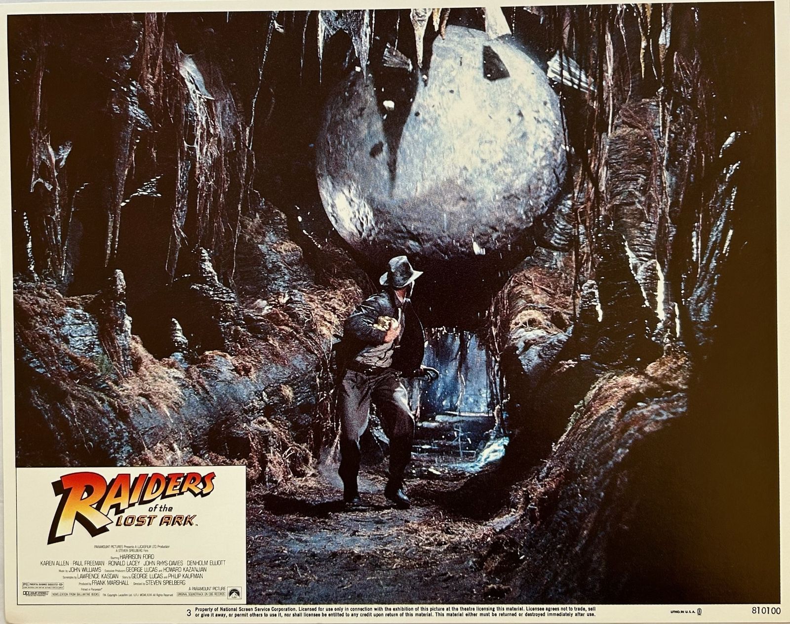 Raiders Of The Lost Ark   Original 1981 Lobby Card #3