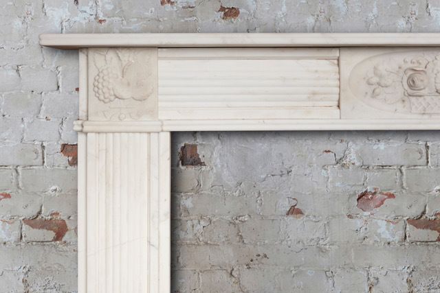 Original Georgian Carved Marble Surround photo furniture