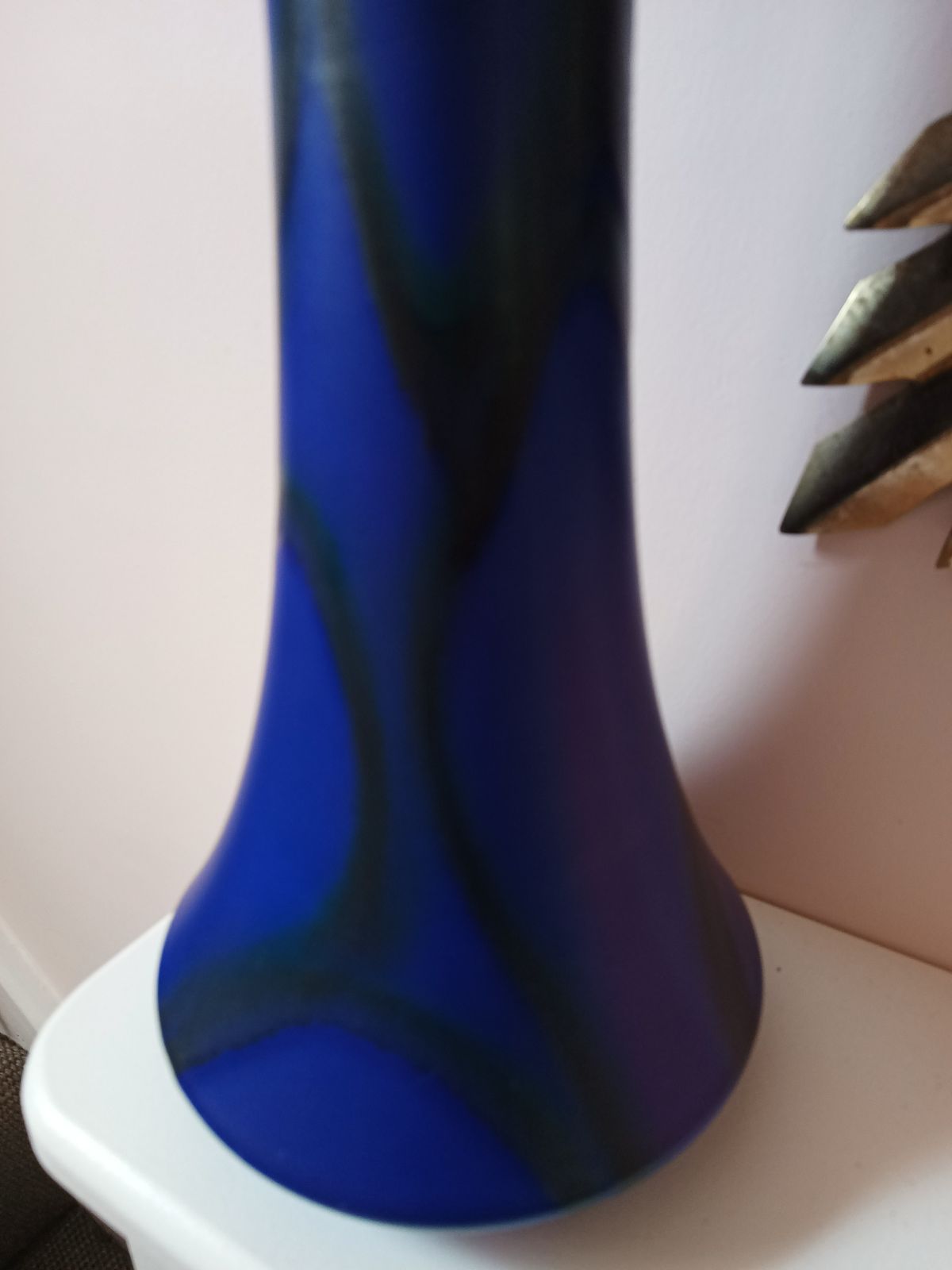 Large Bretby Art Nouveau/Deco Vases With Amazing Deep Blue Glaze Marbled Effect C1910 20 photo for sale