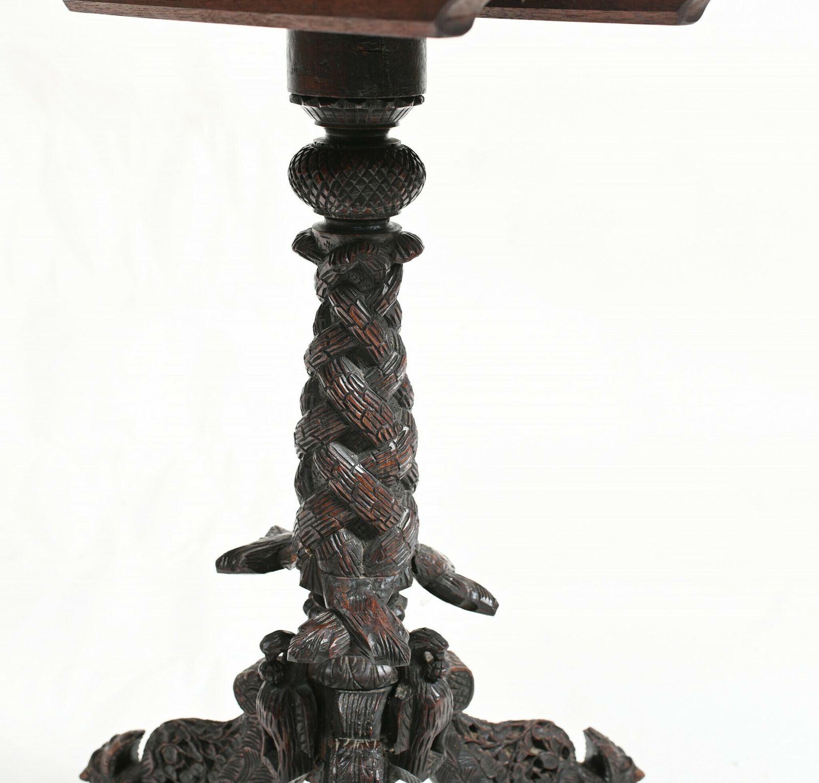 photo for sale Carved Burmese Side Table Myanmar Burma Furniture 1840