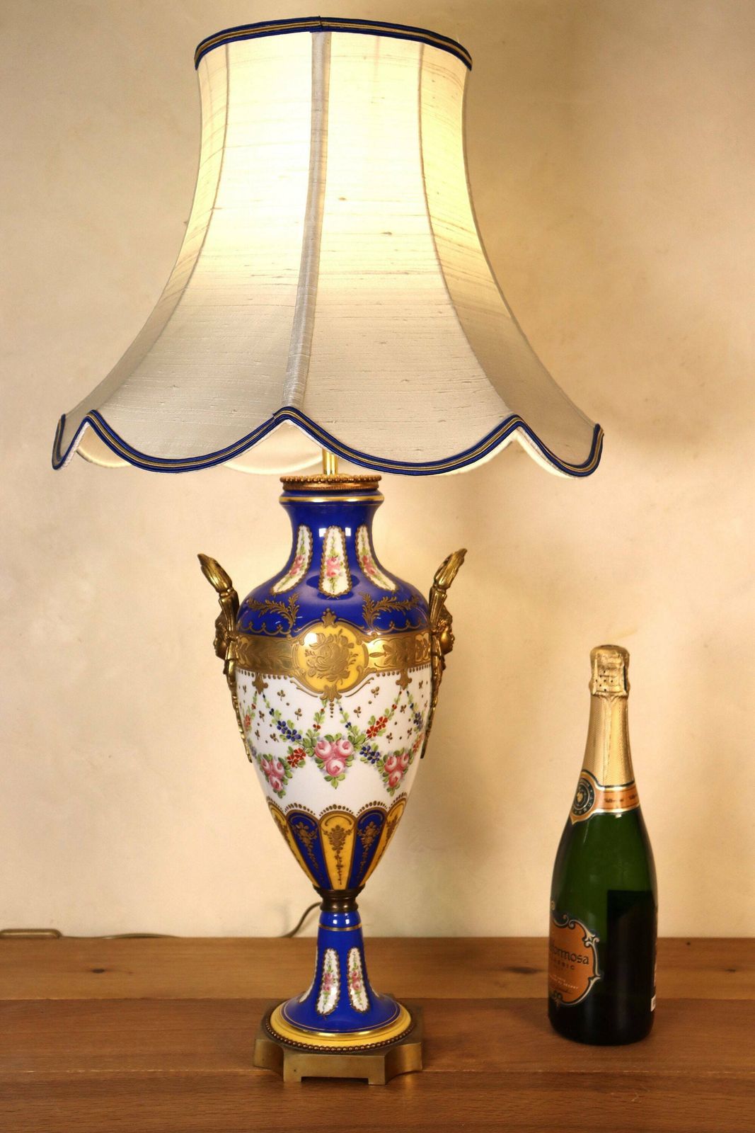 Napoleon III French Porcelain Table Lamp Attr. To J.T.P. Paris (St.168) photo buy