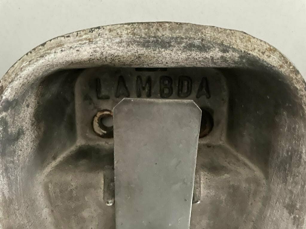 Italian Glass And Silver Coated Brass Pair Of Industrial Sconces By Lambda, 1960s, Italy photo buy